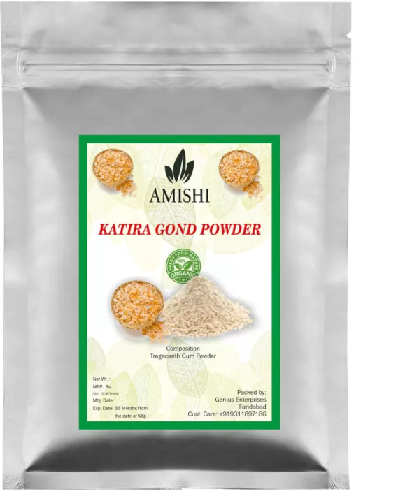 Natural Gond Katira/Kathila/Tragacanth Gum Powder - 100 gm