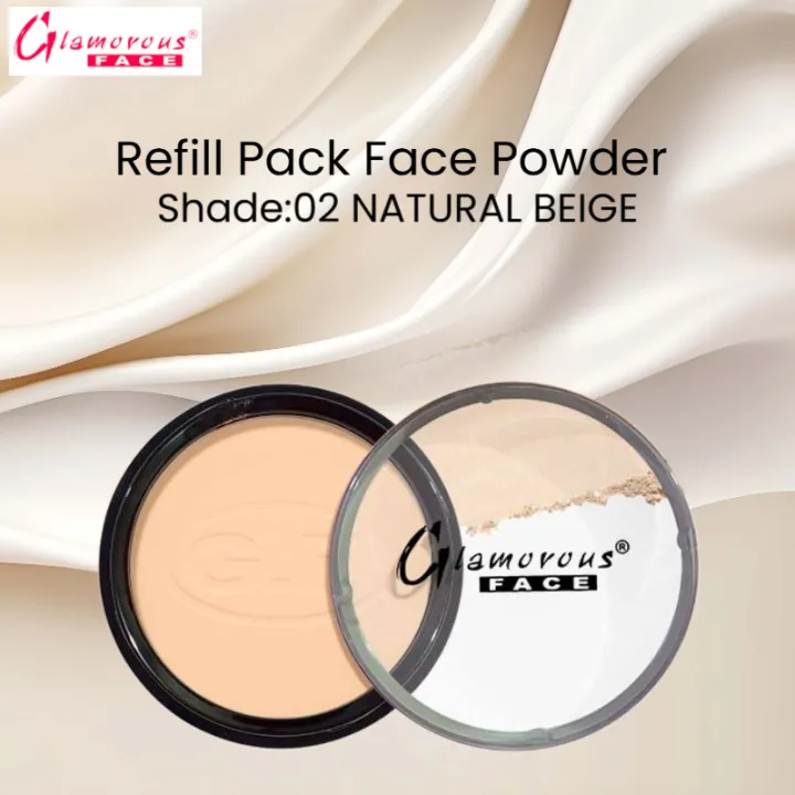 Glamorous%20Face%20Refill%20Pack%20Face%20Powder%20(Shade:02%20Natural%20Beige))%20-%20Image%202