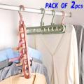 Best Quality 9 Whole Hanger- Premium Quality Space Saving Hanger - Smart Cloths Organizer, multipurpose hanger. 