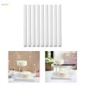 10Pcs Cake Dowel Rod Cake Sticks Baking Supplies Easy to Use Birthday Tiered Cakes Cooking Cake Dowel Rods Set Cake Straws Cake Support Rod , 1.2x30cm. 