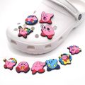 【HOT】 Kirby Clogs Shoe Buckle Cartoons Croc Charms PVC Novelty Cute Shoes Decoration Wholesale Charms For Boys Girls X-Mas Party Gifts. 