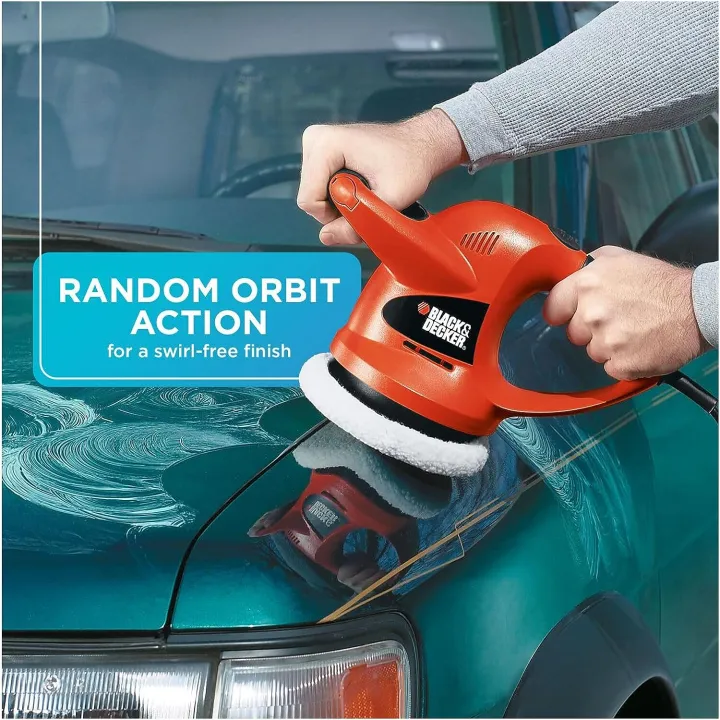 Black%20n%20Decker%20Random%20Orbit%20Car%20Polisher%20Waxer%206%20inch%2060%20Watts%20Electric%20KP600%20-%20Image%203