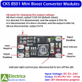2Pcs CKS BS01 Mini DC-DC Selectable Output Voltage Boost Converter Module 5V/8V/9V/12V Step-Up Power Module by Electrica. 