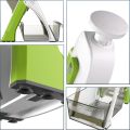Mandoline Vegetable Slicer – Adjustable Potato Cutter with 5 Interchangeable Blades – Kitchen Chopper for Fruits Vegetables – French Fry Cutter Onion Slicer with Container – Vegetable Chopper Mandoline Slicer – Daraz Pakistan. 