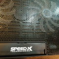 Speed-X N99 Laptop Cooling Pad 2 Fan  with Light - Dual Fans Notebook Cooler Adjustable Height. 