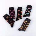 MODA MULAYA 2021 Happy Socks Men/Women Chili Tortilla Biscuit Sandwich Popcorn Dark Food Series Funny Socks Male Skateboard Sock. 