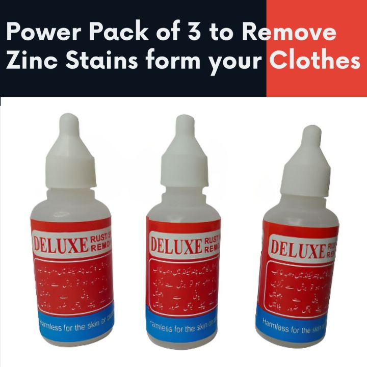 {Pack of 3}Rust(ZInc) Remover | Rust(Zinc) Stain Remover | Removes ZInc Stains from Clothes