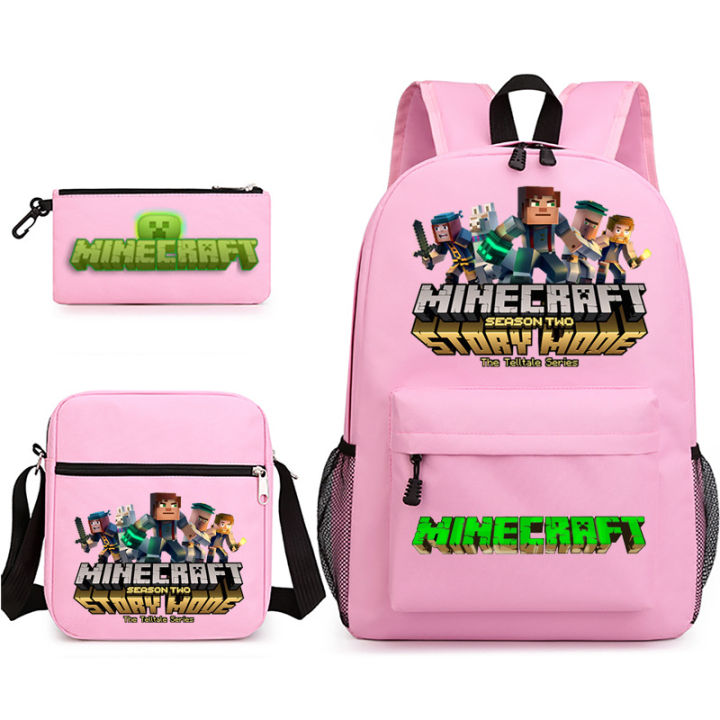 2022%20Top%20Games:%20Minecraft,%20Creeper,%20Backpack,%20Pencil%20Case,%20Shoulder%20Bag,%20Three-Piece%20School%20Bag%20-%20Image%202