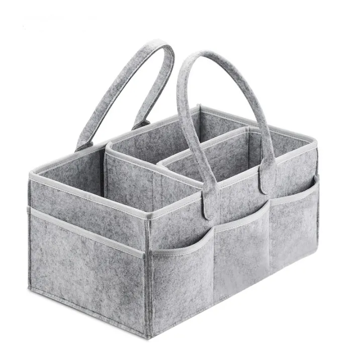 Baby%20Diaper%20Caddy%20Organizer,%20Foldable%20Felt%20Storage%20Bag%20with%20Multi%20Pockets%20and%20Flexible%20Compartments,%20Portable%20Car%20Travel%20Organizer%20for%20Changing%20Nappy,%20Wipes,%20Newborn%20Shower%20Gift%20-%20Image%203