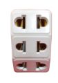 2 Pin, 3 Pin & Universal Plug 10-16A 220-250V High-Quality Plastic Socket Adapter with/without On-Off Switch – Home Office Travel Use, Multiple Designs & Colors. 