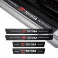 4Pcs Car Door Sill Strip Anti Scratch Protector Sticker  - TOYOTA. 