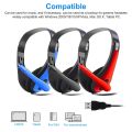 USB Wired Headphones Universal PC Gaming Headset With Microphone Noise Reduction Gamer Earphone Helmet For Laptop Computer. 