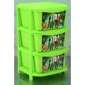 Adventure Awaits Kids Ben10 Portable Almirah with 3-Layer Smart Drawers. 