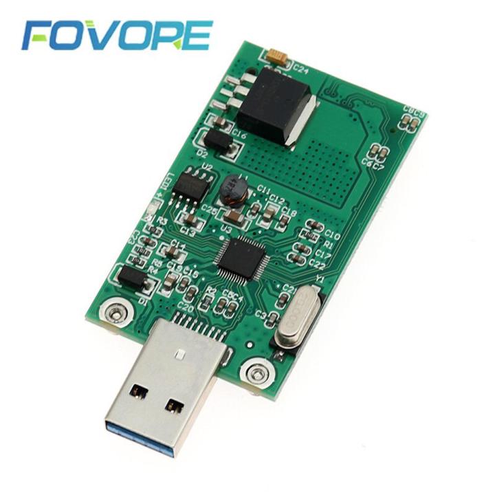 Mini USB 3.0 to PCIE mSATA External SSD PCBA Conveter Adapter Card