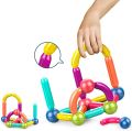 Magnetic Stick, Magnetic Balls and Rods Set, Building Stick Blocks, Magnetic Blocks, STEM Stacking Magnetic Toys Magnet Educational Toys for Kids, Boys, and Girls (25 PCS). 