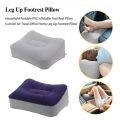 【HOT】 Portable Soft Footrest Pillow PVC Inflatable Foot Rest Folding Pillow Cushion Travel Office Home Leg Up Relaxing Feet Tool. 
