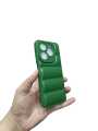 Itel P55 Back Cover Soft Puffer Down Jacket Camera Protection Phone Case. 