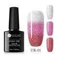 UR SUGAR Rainbow Thermal Color Changing Gel Nail Polish Holographic Glitter Temperature Soak Off UV Gel Varnish 7.5ml Nail Art. 