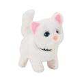 New Electric Pluh Cat Cognitive Ability Interactive Ability Fine Workmanhip Barking Walking Electric Cat Pluh Toy for Kid. 