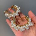 Korean Elegant Pearl Hair Clip Ponytail Hairgrip for Women Girls Chic Barrettes Claw Crab Hairpins Fashion Hair Accessories Gift. 