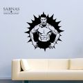 Sabnas Naked Cristiano Ronaldo CR7 Fun Art Wall Decor Stickers 2 X 2 Feet Wall Decal Sticker Vinyl For boys girls bed room living room sports clubs football soccer lover and academy Black Color. 