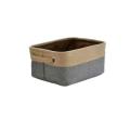 Nordic linen storage basket desktop sundries storage box cosmetics snack basket remote control storage WF1020. 