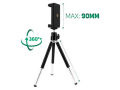 Mini tripod with telescopic legs for smartphones - 360 ° rotation. 
