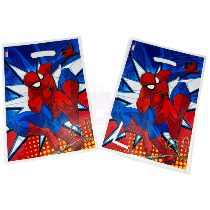 Spiderman%20Goody%20Bags%20-%2010%20x%206%20Inch%20-%20Gift%20Bags%20-%20Spiderman%20Themed%20Party%20-%20Blue%20-%20Boys%20-%20Pack%20Of%2010%20-%20Image%202