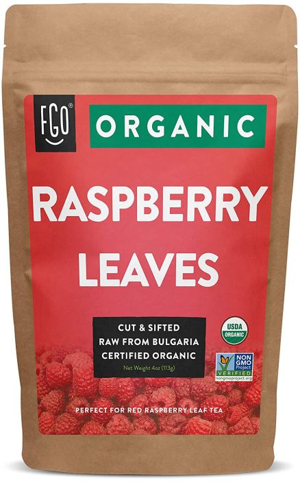 Herbal Tea Raspberry Organic Red Raspberry Leaf Herbal Tea (25+ Cups) Cut & Sifted Leaves ...
