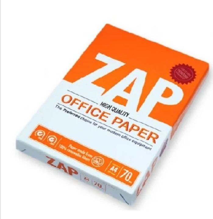 ZAP 70gm A4 Size Paper Ream – 500 Sheets