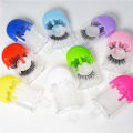 Plastic Portable Eyelash Storage Box Clear Ice Cream Eyelash Packaging Case Lollipop Candy Color Lash Storage Container Boxes. 