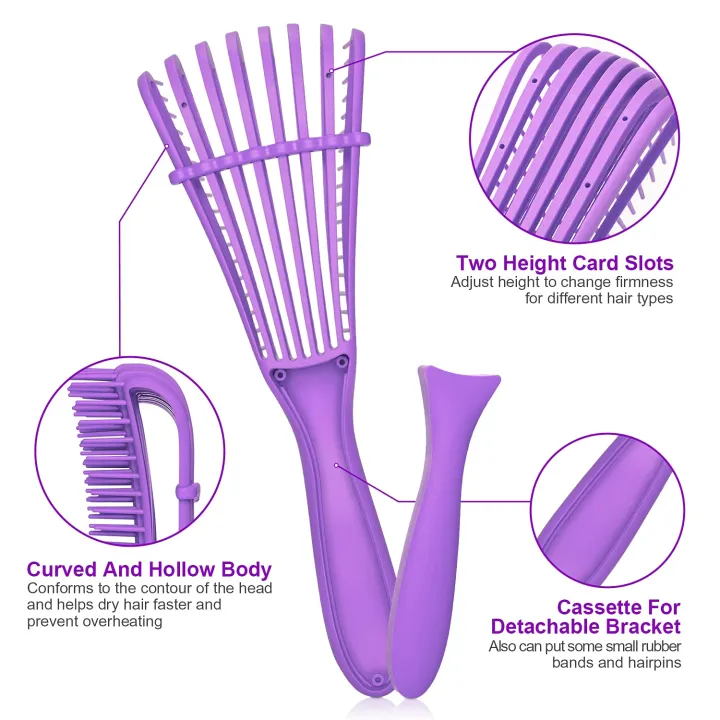 1%20pcs%20Detangler%20Brush%20for%20Curly%20Hair-Hair%20Brush-Brush%20for%20Thick%20or%20Wet%20Hair%20-%20Image%202