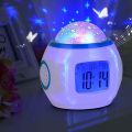 FRAKIN Projector Alarm Clock, Music Alarm Clock Digital Clock. 