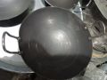 pure iron made karahi( KADAI+COVER ) with steel karom handel  BEST FOR MAKING SHANWARI KARAHI PESHAWRI KARAHI MUTTON KARAHI heavy qulity black karahi heavy base  15. 