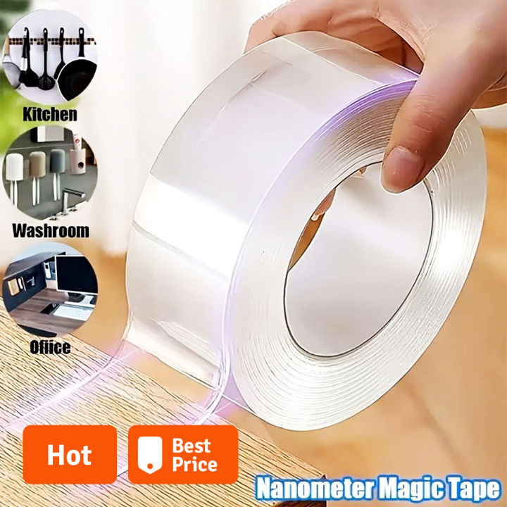 Nano tape Double Sided Nano Tape Bubble Nano Tape Transparent DIY Traceless Waterproof tape Adhesive double Tape Kids fun