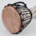 Arabic Culture Drum Djembe Drum Hand Drum | 19 x 12 Inch | with Colorful Art Patterns Percussion Musical Instrument |. 