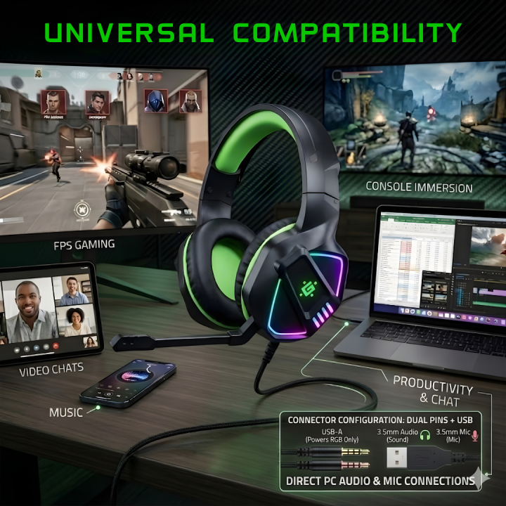 RAZOR%20-%20RGB%20Gaming%20Headphones%203.5mm%20With%20USB%20Earphone%20Surround%20Stereo%20Headphone%20for%20PC,%20PS4,%20Xbox%20One,%20Ergonomic%20Design%20Over%20Ear%20with%20Mic%20Professional%20Headset%20For%20Gaming%20-%20One%20Click%20Pick%20-%20Image%206