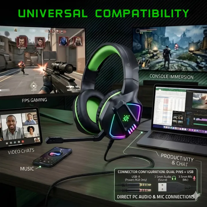 RAZOR%20-%20RGB%20Gaming%20Headphones%203.5mm%20With%20USB%20Earphone%20Surround%20Stereo%20Headphone%20for%20PC,%20PS4,%20Xbox%20One,%20Ergonomic%20Design%20Over%20Ear%20with%20Mic%20Professional%20Headset%20For%20Gaming%20-%20One%20Click%20Pick%20-%20Image%206