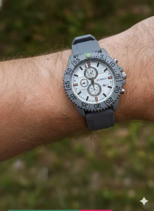 styles%20watch%20for%20men%20Sports%20Chronograph%20Watch%20for%20Men%20%E2%80%93%20Black%20&%20Blue%20And%20Silver%20Dial,%20Premium%20Rubber%20Strap%20Heavy%20Duty%20Black%20Bezel%20Rotating%20-%20Image%204