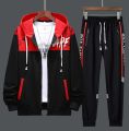 Ezi Pick- Stylish Multicolor Printed Hooded Tracksuit For Men. 