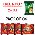 🔥 Samyang Extra Spicy Ramen Noodles Pack of 4 + FREE K.Pop Korean Chips | Hot Chicken Flavor | Korean Noodles. 