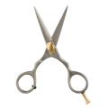 Mustache Scissors or Beard Trimming Scissors, Extremely Sharp - Silver 5 inch. 