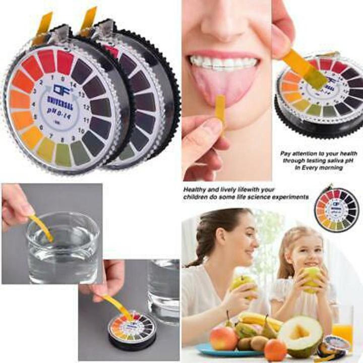 Universal PH Test Strips Roll Full Range 1-14 Indicator Paper Tester Dispenser Color Chart 5m/16.4 ft