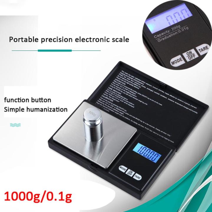 100/200/300/500/1000g 0.01/0.1g Digital Scale Precise LCD Display Pocket Scale Gram Weight For Kitchen Dru_g Jewelry