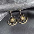 Star Moon Earrings Unique Beautiful Korean Japanese Style Earrings. 