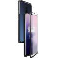 For OnePlus 7 Pro Casing 360° Full Body Transparent Tempered Glass with Magnetic Adsorption Metal Bumper Case Cover. 