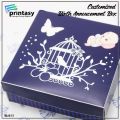 Customized Birth Announcement Boxes BA-B-51 250 Gram| Pack of 10. 