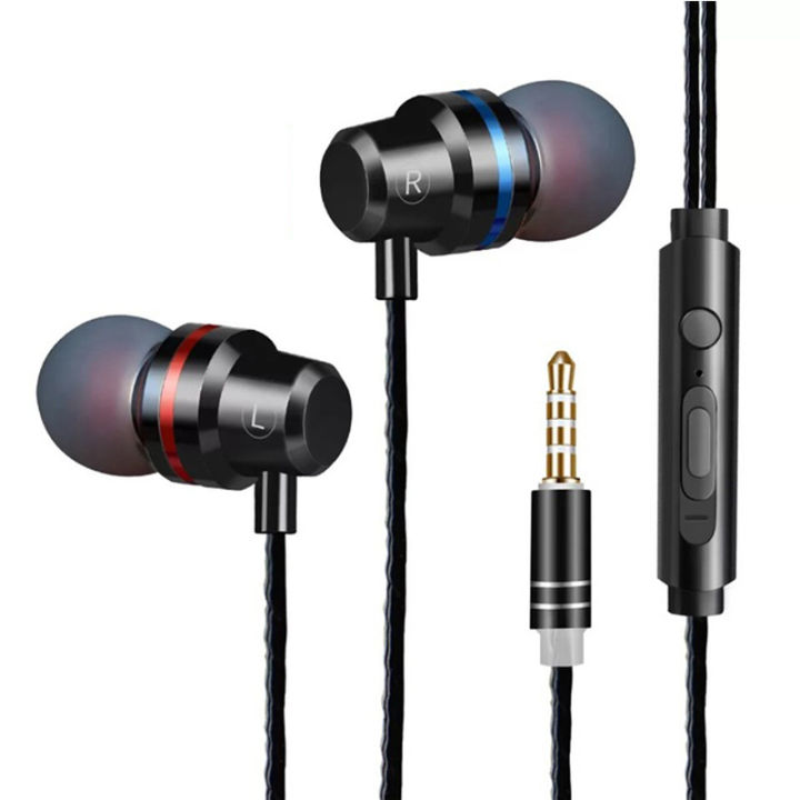 【Nine Dan Store】Wired Earphone Phone Headphone For Xiaomi Mi A1 5 5S Plus 5C 4C 4 4S 3S 3X Play Pocophone F1 3.5mm Headset Earpiece