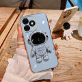For Infinix Hot 40i Case Astronaut Holder Stand Fashion Soft Silicone For Infinix Hot 40i Back Cover. 