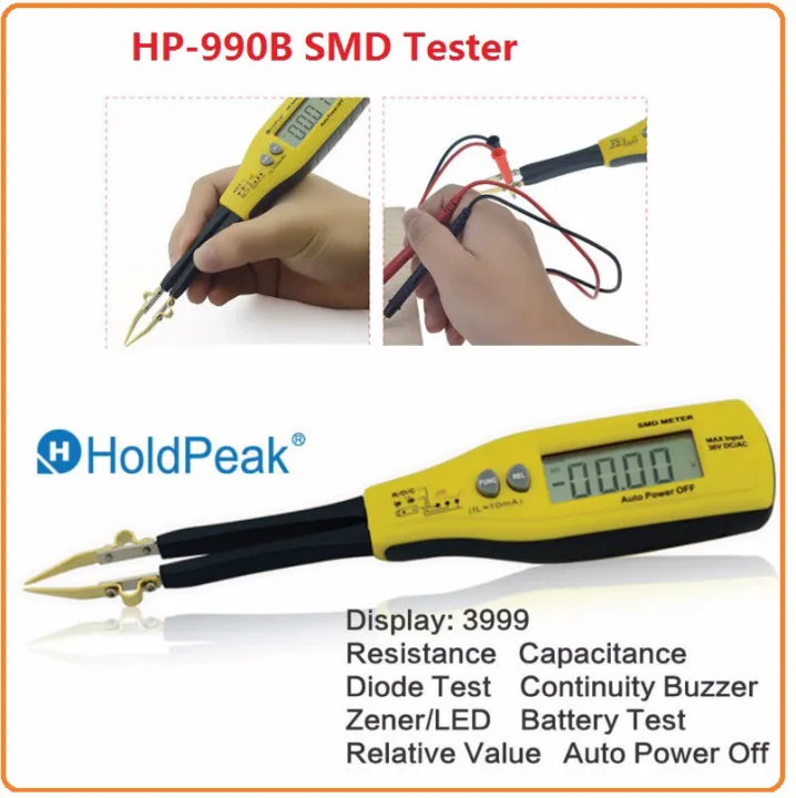HoldPeak%20Digital%20multimeter%20Resistor%20Capacitance%20SMD%20Tester%20Meter%20Multimeter%20Smart%20tweezer%20Tester%20-%20Image%204